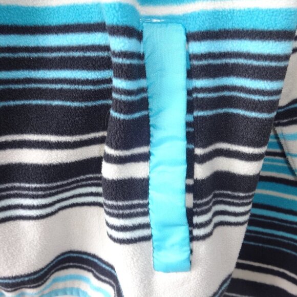 Cowgirl Hardware women's size S, pull over stripe fleece top 5 snap neck closure - Picture 8 of 16
